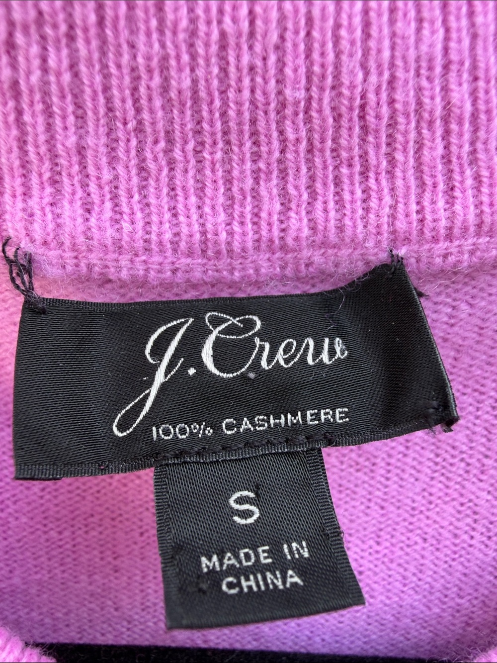 J. Crew 100% Cashmere Pink Crewneck Cardigan Sweater Size: S - Picture 2 of 7